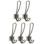 5Pcs/Set Bronze Vintage Coat Hooks Wall Hanging Hanger Pegs Clothes Keys Caps Holder Home Kitchen Bathroom by Xiaolanwelc