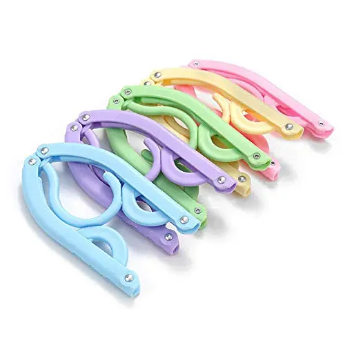 10 Pcs Travel Hangers - Portable Folding Clothes Hangers Travel Accessories Foldable Clothes Drying Rack for Travel 10 Pcs Travel Hangers - Portable Folding Clothes Hangers Travel Accessories Foldable Clothes Drying Rack for Travel