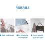 BABALA Heavy Duty Wall Hooks - Eco-Friendly Magic No-Glue Silicone Hooks Transparent Nail Free Wall Hangers Waterproof Reusable Strong Utility Hooks for Kitchen, Bathroom, Coat, Towel, Keys (Hooks)