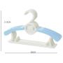 Fcoson Baby Size Hanger Set Kids Velvet Hangers 15 Pack No-Slip Space Saving Clothes Hangers for Babies Toddler Children Youth Blue