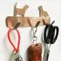 Dog Shaped Bathroom Punching-Free Clothes Hanger Stainless Steel Wall 3 Hooks, Back Door Hanging Peg for Towel Dog Shaped Bathroom Punching-Free Clothes Hanger Stainless Steel Wall 3 Hooks, Back Door Hanging Peg for Towel