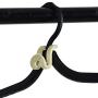 Timoo Cascading Hanger Hooks 30 PCS Hanger Connector for Home Clothes Closet Clothing Store Space Saving Connecting Hooks, Beige