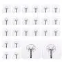 Mocy Adhesive Hooks Wall Hooks, 24 Pack Clear Hooks Strong Sticky Plastic Rotating Wall Hangers, 30lb(Max) Reusable Heavy Duty Thickening Wall Hook for Kitchen Towel Bath Mocy Adhesive Hooks Wall Hooks, 24 Pack Clear Hooks Strong Sticky Plastic Rotating Wall Hangers, 30lb(Max) Reusable Heavy Duty Thickening Wall Hook for Kitchen Towel Bath