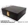 Wooden Stash Boxes with Lock - Large Storage Boxes with Lock and Key - Compartment Boxes with Extra Storage for Accessories - Black Wood Box Wooden Stash Boxes with Lock - Large Storage Boxes with Lock and Key - Compartment Boxes with Extra Storage for Accessories - Black Wood Box