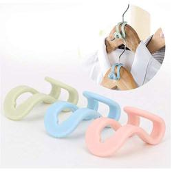 20piece Mini Clothes Hanger Plastic Easy Hook Wardrobe Storage Creative Clothes Holder Hooks Home Closet Organizer Storage Rack Random Color