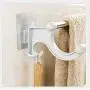 TIM-LI Bathroom Double Towel Bar with Hook, Wall Mounted No Drilling PP Shelf Organizer Cloth Hanger, Contemporary Style Towel Rack(13Inch) TIM-LI Bathroom Double Towel Bar with Hook, Wall Mounted No Drilling PP Shelf Organizer Cloth Hanger, Contemporary Style Towel Rack(13Inch)