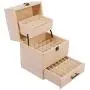 VolksRose Essential Oil Box, Wooden Multi-Tray Storage Organizer Holds 59 Bottles, 3 Tier Design #ob04 VolksRose Essential Oil Box, Wooden Multi-Tray Storage Organizer Holds 59 Bottles, 3 Tier Design #ob04