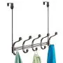 iDesign York Metal 5-Hook Over-the-Door or Wall Mount Rack for Coats, Hats, Scarves, Towels, Robes, Jackets, Purses, 15.62" x 5.35" x 12.83", Bronze iDesign York Metal 5-Hook Over-the-Door or Wall Mount Rack for Coats, Hats, Scarves, Towels, Robes, Jackets, Purses, 15.62" x 5.35" x 12.83", Bronze