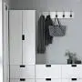 Flexzion Hook Rack Organizer Decorative Wall Mounted White Wood & 5 Black Metal Dual Coat Hooks Utility Entryway Rack for Coat, Scarf, Bag, Towel, Key, Cap, Cup, Hat Bathroom Towel Hanger Organizer Flexzion Hook Rack Organizer Decorative Wall Mounted White Wood & 5 Black Metal Dual Coat Hooks Utility Entryway Rack for Coat, Scarf, Bag, Towel, Key, Cap, Cup, Hat Bathroom Towel Hanger Organizer
