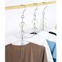 Closet Space Saving Metal Clothes Hangers Chain (5 Pack)