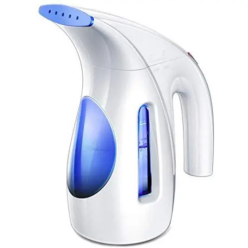 Hilife, Handheld Garment Clothing, Mini Travel Steamer Fabric Steam Iron 240ml Big Capacity Upgraded Version, Blue Hilife, Handheld Garment Clothing, Mini Travel Steamer Fabric Steam Iron 240ml Big Capacity Upgraded Version, Blue