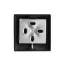 Durafe Square Robe Hook Stainless Steel 304 Bathroom Single Bath Towel Hook Clothes Hanger Wall Mounted, Matte Black