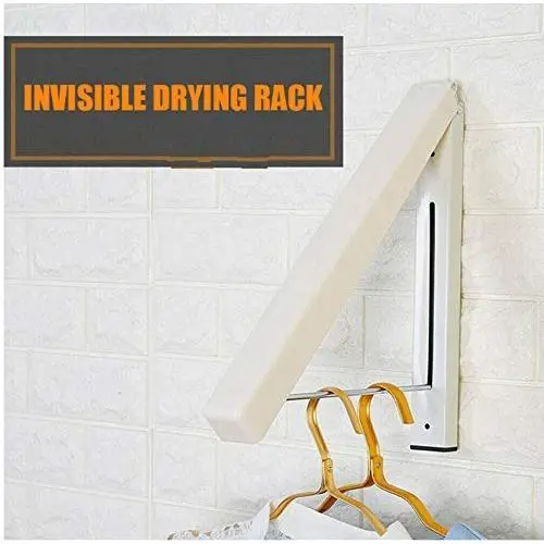 2pcs Durable ABS Laundry Clothes Hanger Scarf Drying Rack Wall-Mounted Practical Retractable Organizer Punch Free Household Coat 2pcs Durable ABS Laundry Clothes Hanger Scarf Drying Rack Wall-Mounted Practical Retractable Organizer Punch Free Household Coat