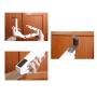 HJYPYJ Magic Hanger,Wall-Mounted Stainless Steel + ABS Folding Hanger,Portable Space-Saving Organizer Hangers, Detachable/White / 1 pcs