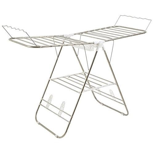Heavy Duty Laundry Drying Rack- Stainless Steel Clothing Shelf for Indoor and Outdoor Use Best Used for Shirts Pants Towels Shoes by Everyday Home