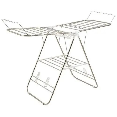 Heavy Duty Laundry Drying Rack- Stainless Steel Clothing Shelf for Indoor and Outdoor Use Best Used for Shirts Pants Towels Shoes by Everyday Home