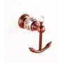 Wall mounted hooks Antique Brass Kitchen Bathroom Towel Hooks Luxury Crystal Robe Hooks Wall Mounted Clothes Coat Hook Hanger Double Hooks Lavatory Accessories ( Color : Rose Gold , Size : One size )