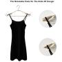 VECKLI Non-Slip Clothes Hangers, Wide Shoulder, Closet Space Saving, Pack of 10