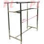 Double Parallel Bar Adjustable Clothing Garment Retail Display Rack Rail Bar Clothes Hanger