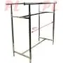 Double Parallel Bar Adjustable Clothing Garment Retail Display Rack Rail Bar Clothes Hanger Double Parallel Bar Adjustable Clothing Garment Retail Display Rack Rail Bar Clothes Hanger