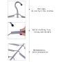 Multilayer Fish Bone Shape Stainless Steel Clothing Storage Racks Clothes Hanger Storage Holder Wardrobe Laundry Drying Rack 2pcs Ramdom Color