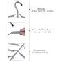 Multilayer Fish Bone Shape Stainless Steel Clothing Storage Racks Clothes Hanger Storage Holder Wardrobe Laundry Drying Rack 2pcs Ramdom Color