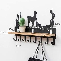 Yuybei Wall Hooks Decorative Wall Mounted Hanger Clothes Coat Hook Rack Hook with 8 Hooks Decorative Wall Hooks for Living Room Kitchen Bathroom for Kitchen Bathroom Hallway Hall