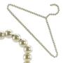WHOSEE 12 Pack Clothes Pearl Hanger 10KG Weight Bearing Trouser Bead Skirts Hanging Holder White