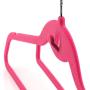 HANGERWORLD 20 Pink 18inch Flocked Velvet Non Slip Coat Clothes Garment Hangers Pants Bar Cascading Multi Hook