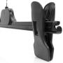 HANGERWORLD 60 Black 13.7inch Plastic Coat Clothes Garment Pants Skirt Hangers Adjustable Clips