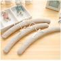 DNJKSA 41cm 5 pcs/lot European Style Sponge Padded Cloth Hanger Sunflower Embroidery Covered Clothing Hangers Garment Store(Random Color)