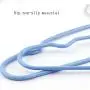 ZSLLO Metal Coat Hangers 20 Pack Surface dip Plastic Non-Slip Thickening grooved Wet and Dry Childrens Clothes Hanger Standard Hangers (Color : Blue)