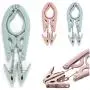 10pcs Random Color Foldable Rack Laundry Drying Clothespin,Portable Travel Clothes Hanger, Non Slip Trouser Socks Storage Plastic Clip Peg Hanger 10pcs Random Color Foldable Rack Laundry Drying Clothespin,Portable Travel Clothes Hanger, Non Slip Trouser Socks Storage Plastic Clip Peg Hanger