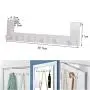 Pentaero Wrought Iron Door Back Hanger, Household Nail-Free Stainless Steel Hook, Iron Art Back Door Hanger Hook, Bathroom Kitchen Hanger Towel Clothes Door Rack (White) Pentaero Wrought Iron Door Back Hanger, Household Nail-Free Stainless Steel Hook, Iron Art Back Door Hanger Hook, Bathroom Kitchen Hanger Towel Clothes Door Rack (White)