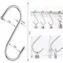 S Hooks for Hanging, Kmeivol 30 Pack S Hooks, Heavy Duty Metal S Hook, Stainless Steel Kitchen Pot Rack Hooks, Clothes, Bags, Towels, Cups, Plants Hooks for Kitchen, Bathroom, Garden, Work Shop S Hooks for Hanging, Kmeivol 30 Pack S Hooks, Heavy Duty Metal S Hook, Stainless Steel Kitchen Pot Rack Hooks, Clothes, Bags, Towels, Cups, Plants Hooks for Kitchen, Bathroom, Garden, Work Shop