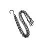 JINMURY Black Flower Pot 15.7Inch Chain Hanging Basket Flower Pot Galvanized Replacement 3 Point Garden Plant Pots Hanger Decoration (Set of 3)