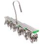 Drying Racks & Nets - Windproof Laundry Socks Hanger Collapsible Stainless Steel Hanging Rack 35 Clothespins Drying Racks - Collapsable Laundry Rack S7 Cloth Hanger Dryer Dry Large Nets Laundry
