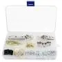 OCR 95 Pcs Picture Photo Frame Hooks Hangers Assortment Kits,Heavy Duty D Ring Hangers, Sawtooth, Hooks 7 Styles