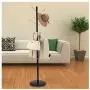 DUIHIDD Clothes Hangers Coat Rack Aluminum Alloy Stand-up Hanger for Bedroom Living Room Cloakroom W40cm × H180cm (Color : Black 2#)