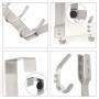 Kernorv Over The Door Hook for Clothes, Sturdy Heavy Duty Over The Door Hanger 12 Hooks for Clothes,Towels,Hats,Coats,Backpacks, Bag, Robe,Wigs,Shower in Bathroom,Living Room, Kitchen and Garage