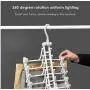 2PC 3D Space Saving Hanger Magic Clothes Hanger Holders with Hook Closet Organizer Rack Organizer Home Hanger Foldable Clothes Clip Decoration