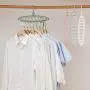 Magic Hangers, Space Saving Clothes Hangers 360° Swivel Hooks Plastic Hanger Organizer Closet Organizer -Gray 3-Pack