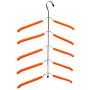 Multilayer Fish Bone Shape Stainless Steel Clothing Storage Racks Clothes Hanger Storage Holder Wardrobe Laundry Drying Rack 2pcs Random Color