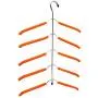 Multilayer Fish Bone Shape Stainless Steel Clothing Storage Racks Clothes Hanger Storage Holder Wardrobe Laundry Drying Rack 2pcs Random Color