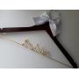 Personalized Doctor Hanger, Custom Hanger, Doctor Graduation Hanger, Doctor Hanger, White Coat Ceremony, First White Coat Hanger, One line, Handmade Hanger, Lab Coat Ceremony, Gold Wire.