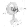 Suction Cup Hook LUXEAR Transparent Reusable Hook Razor Holder for Shower Bathroom Livingroom Kitchen Hook No Scratch Waterproof Oilproof Kitchen Wall Hanger (2 pcs Transparent)