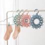 shengyuze 24Pcs Multifunction Clamps Plastic Clothes Hanger Socks Rack Clips Organizer Space Saving for Home Storage, Plastic - Pink
