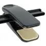HANGERWORLD 25 Black 16inch Plastic Coat Clothes Garment Pants Skirt Hangers Adjustable Clips