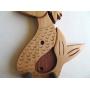 Ukulele Wall Mount Hanger, Hand Carved Mermaid