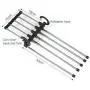 5pcs Random Color 5 in 1 Pant Rack Shelves Stainless Steel Clothes Hangers Multi-Functional Wardrobe Magic Hanger 5pcs Random Color 5 in 1 Pant Rack Shelves Stainless Steel Clothes Hangers Multi-Functional Wardrobe Magic Hanger